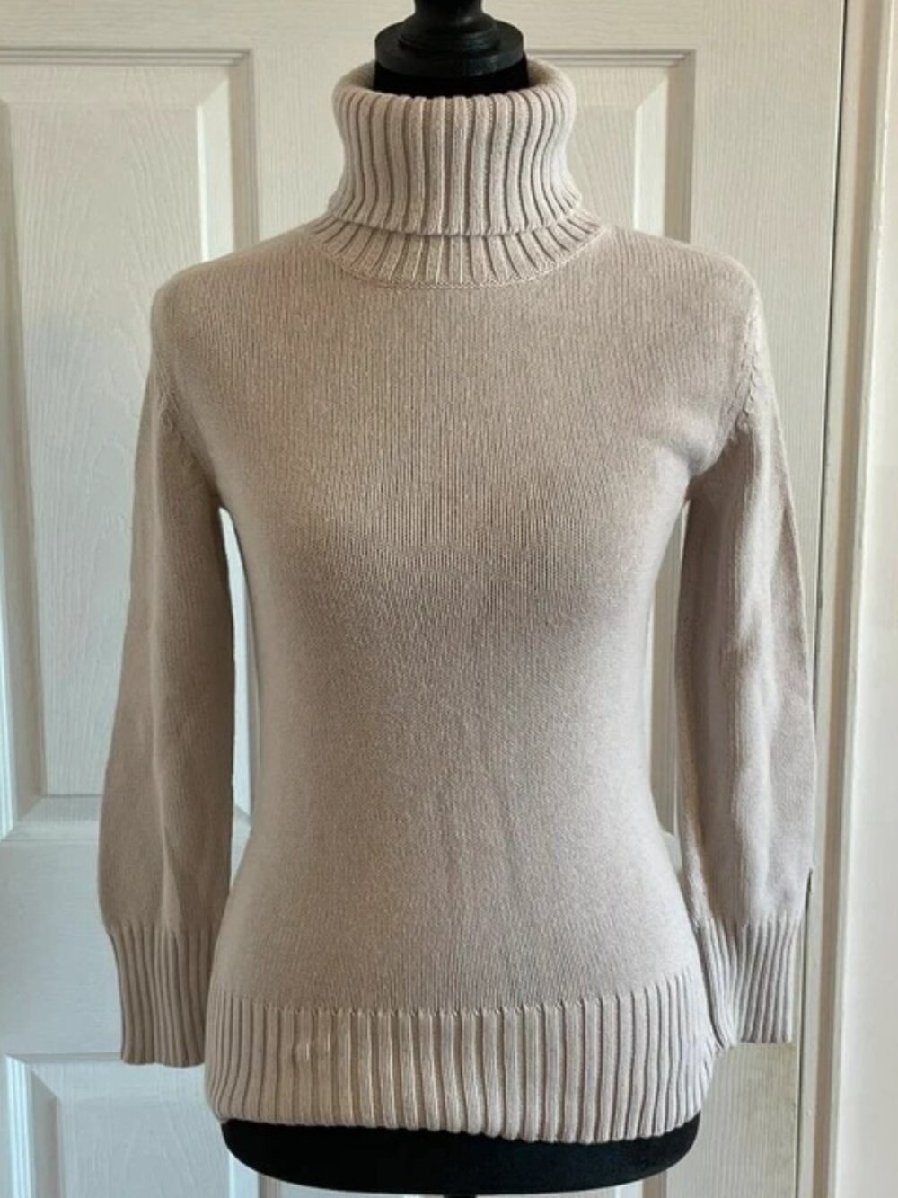 Club Monaco Women’s Beige Turtleneck Sweater XS